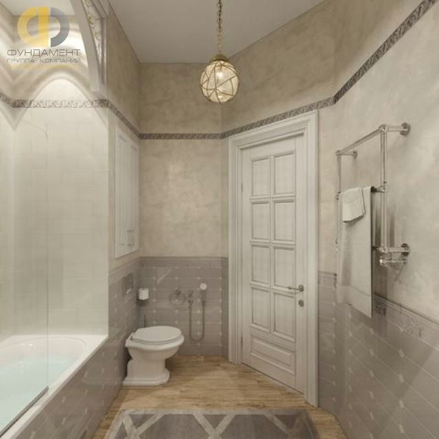 Неоклассика в дизайне интерьера квартиры. Дизайн ванной – фото 1890