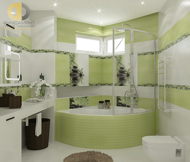 Современные идеи в дизайне ванной комнаты. Фото 2016