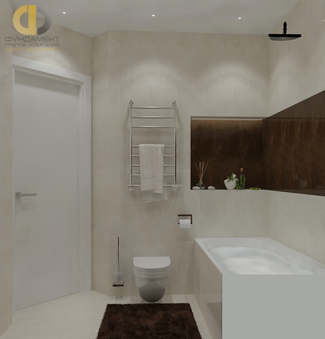 Современные идеи в дизайне ванной комнаты в стиле минимализм. Фото 2016