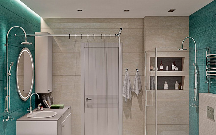 Дизайн интерьера ванной в трёхкомнатной квартире 85 кв.м в современном стиле12