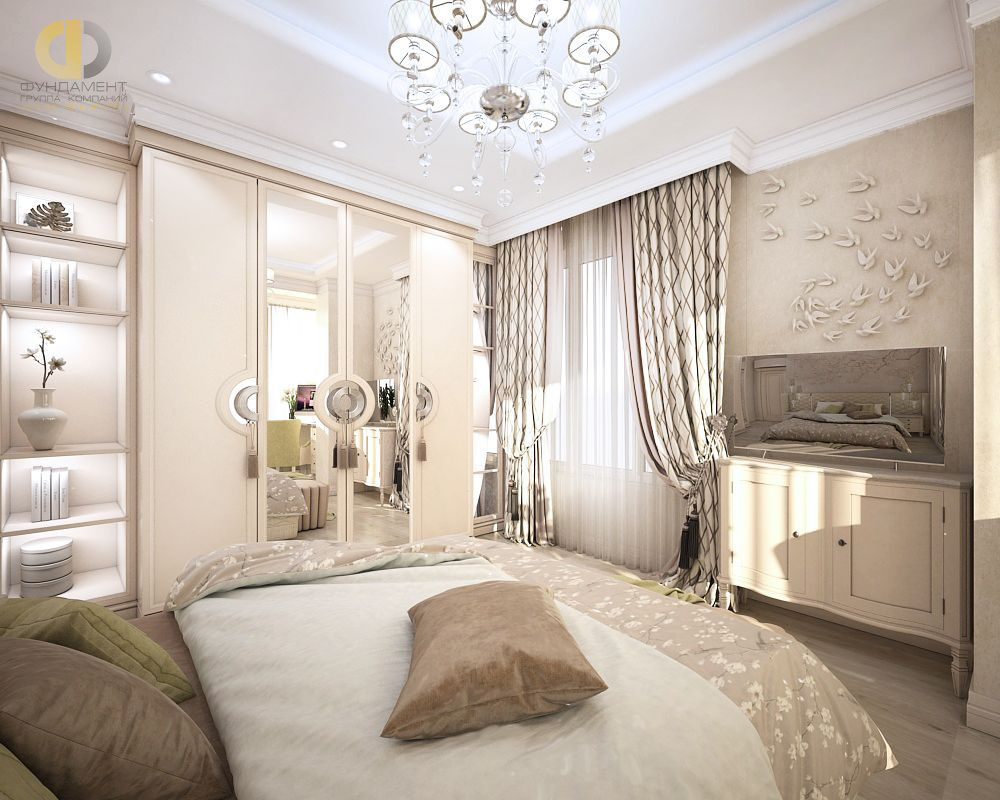 Дизайн интерьера спальни в четырёхкомнатной квартиры 103 кв.м в стиле современная классика13