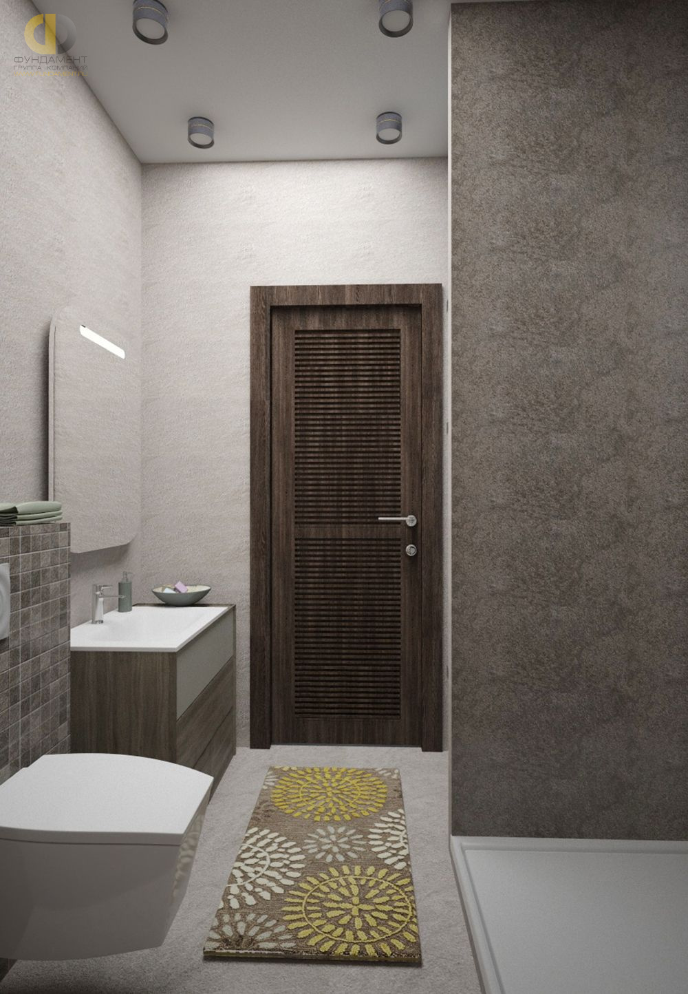 Дизайн ванной в лофт стиле – фото 1729