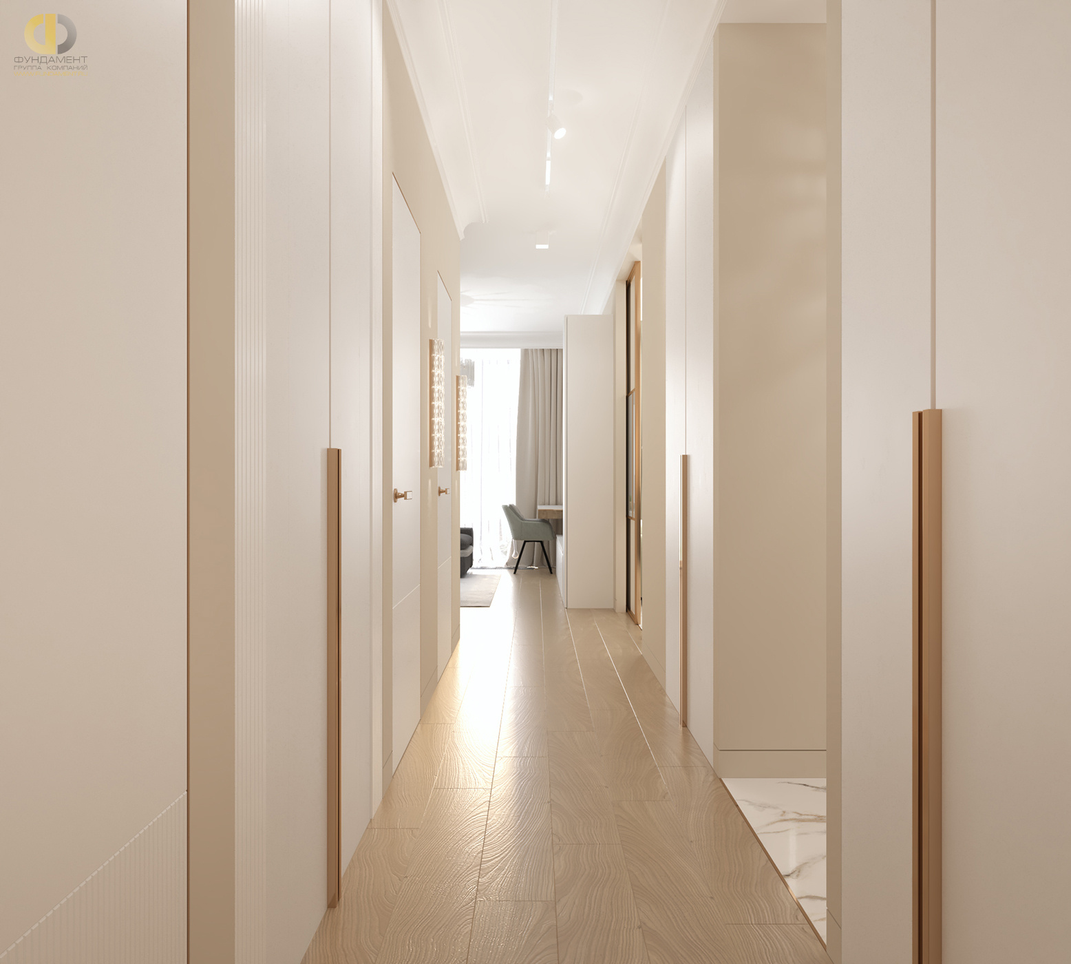 Дизайн коридора в стиле cовременном – фото 124