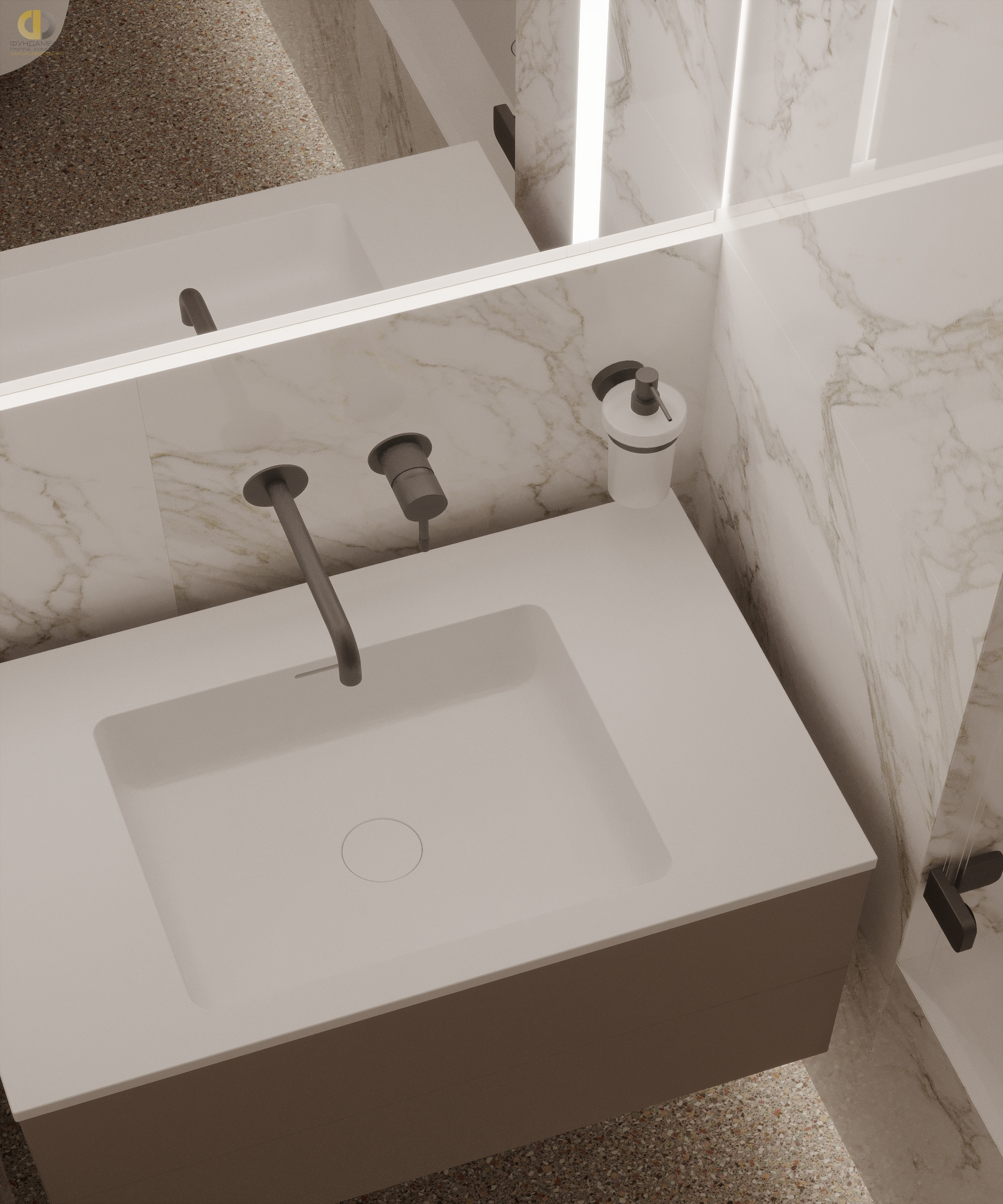 Дизайн ванной в стиле cовременном – фото 12