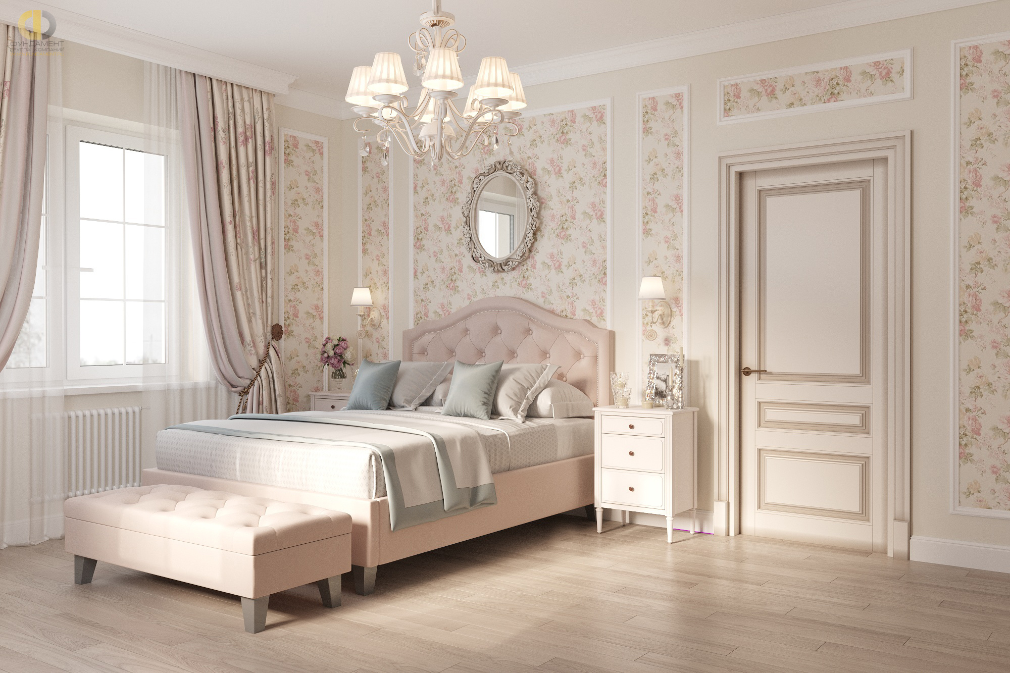 Дизайн спальни в стиле классическом – фото 6