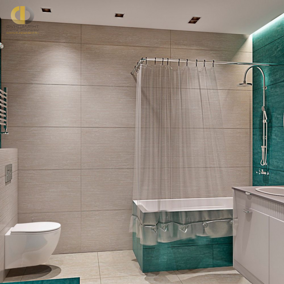 Дизайн интерьера ванной в трёхкомнатной квартире 85 кв.м в современном стиле10