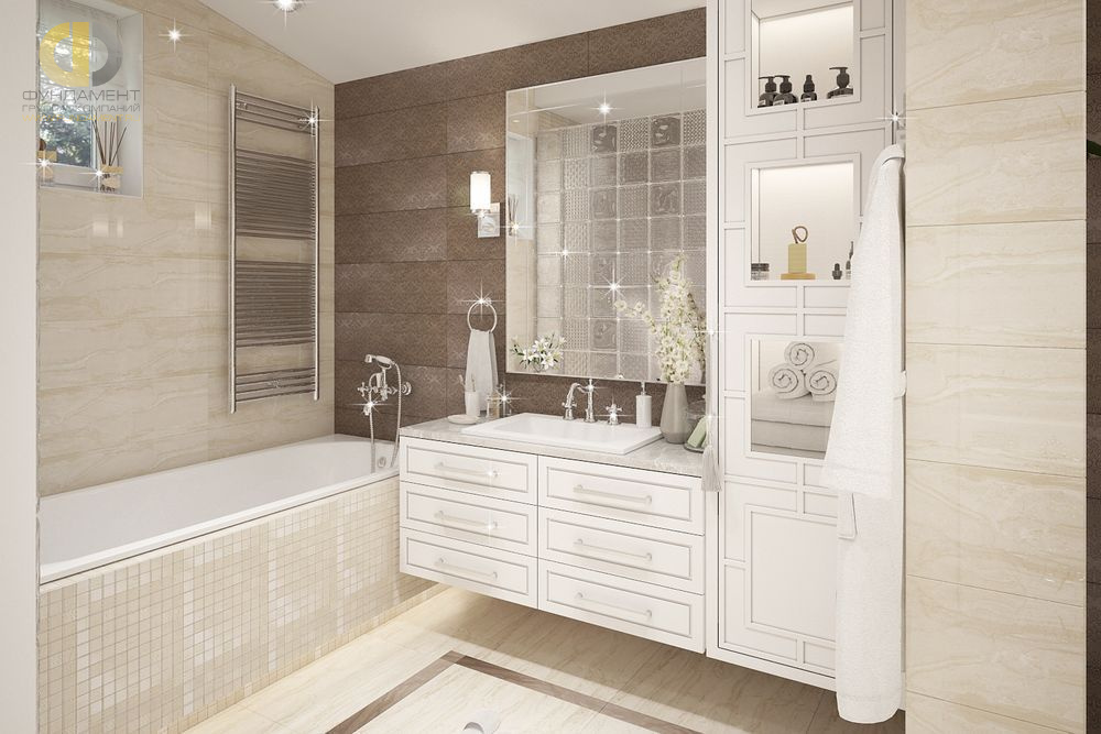Дизайн ванной в стиле неоклассическом – фото 610