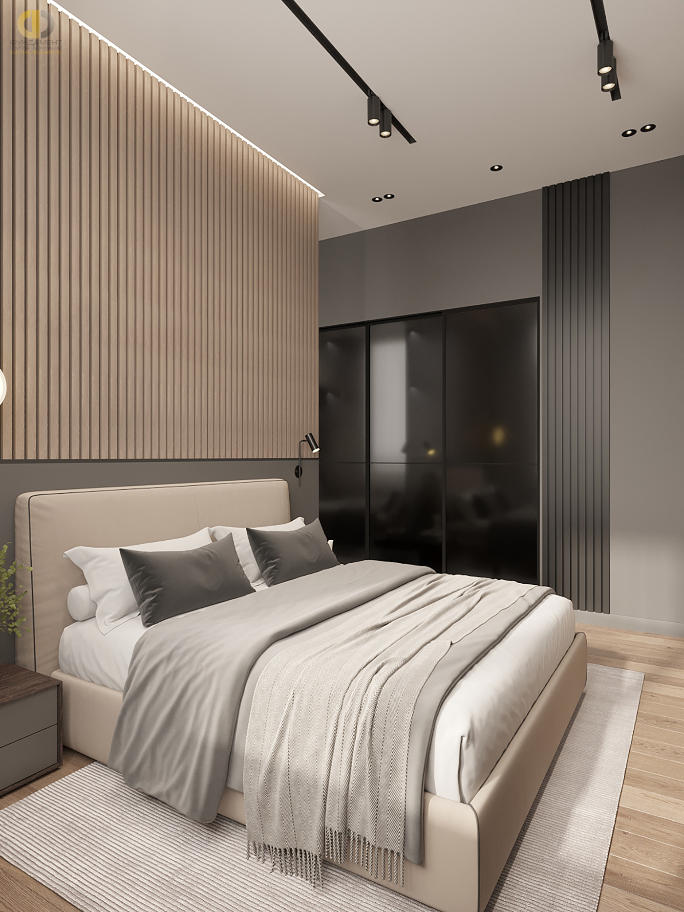 Дизайн спальни в стиле cовременном – фото 120