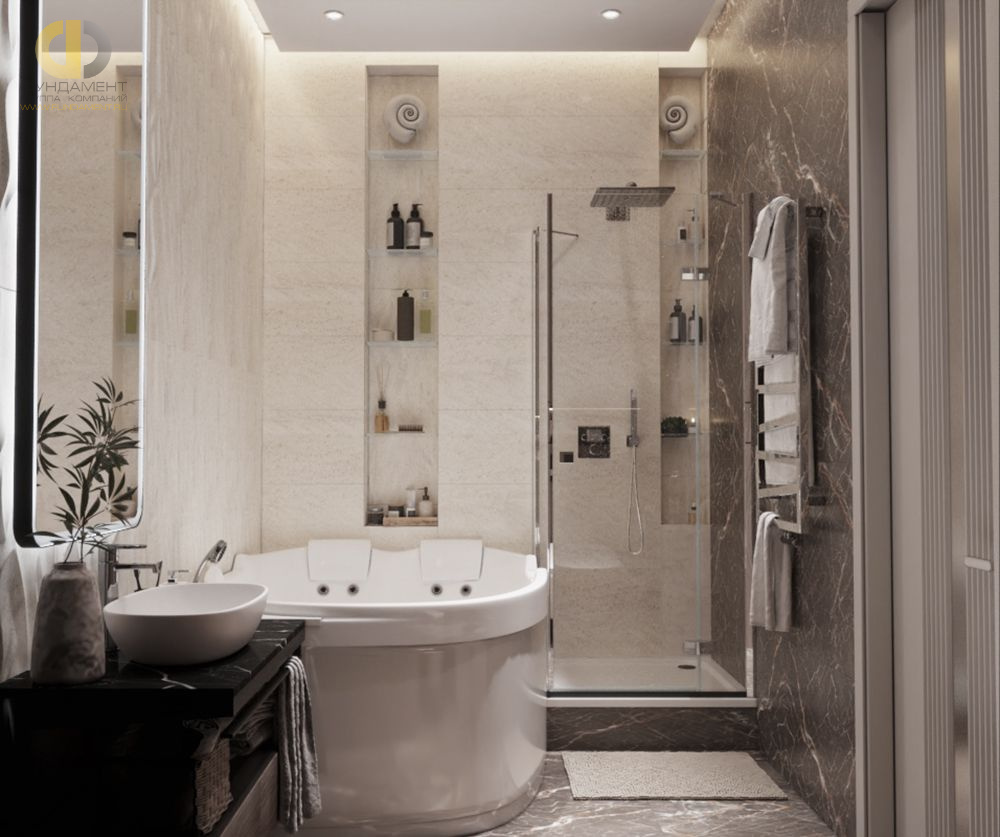 Дизайн ванной в стиле cовременном – фото 602