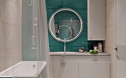 Дизайн интерьера ванной в трёхкомнатной квартире 85 кв.м в современном стиле11