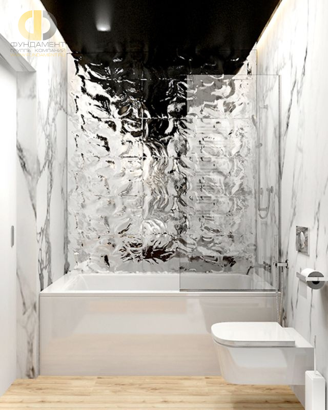 Дизайн ванной в cовременном стиле  – фото 1869