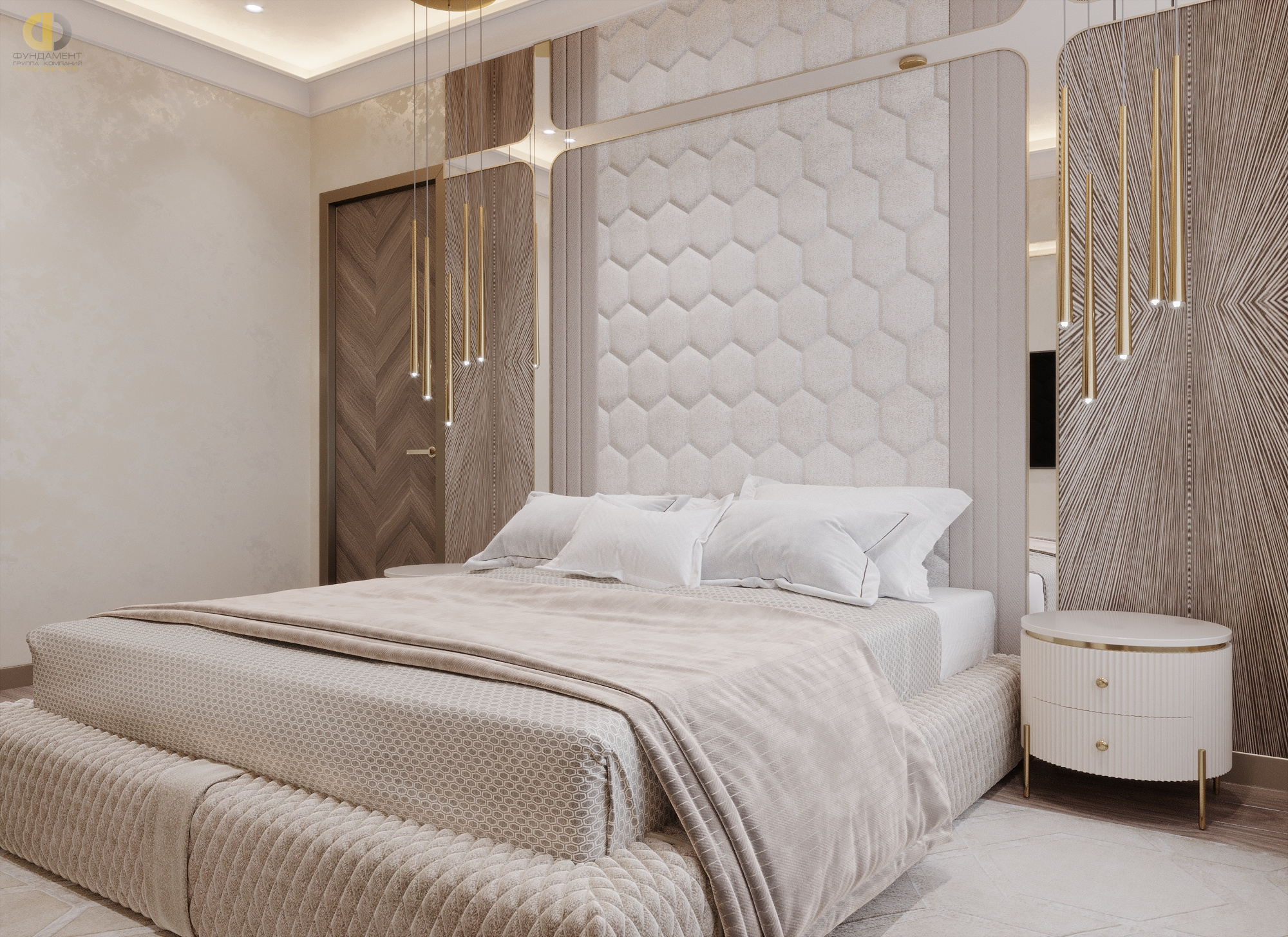 Дизайн спальни в стиле арт-деко – фото 292
