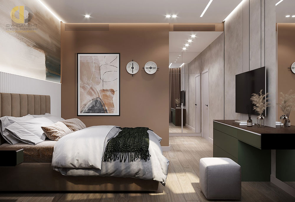 Дизайн спальни в стиле cовременном – фото 166