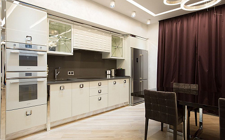Ремонт кухни в трехкомнатной квартире 144 кв. м в современном стиле