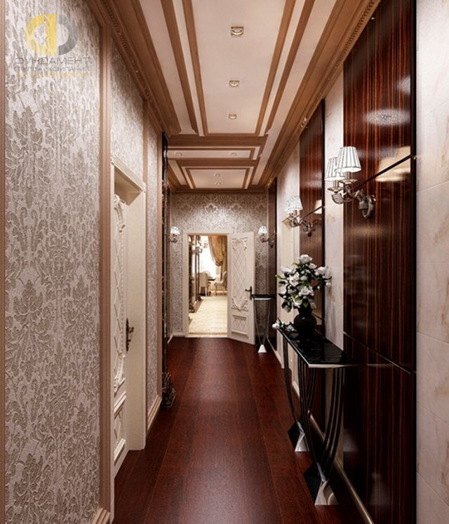 Дизайн коридора в арт-деко стиле – фото 1393