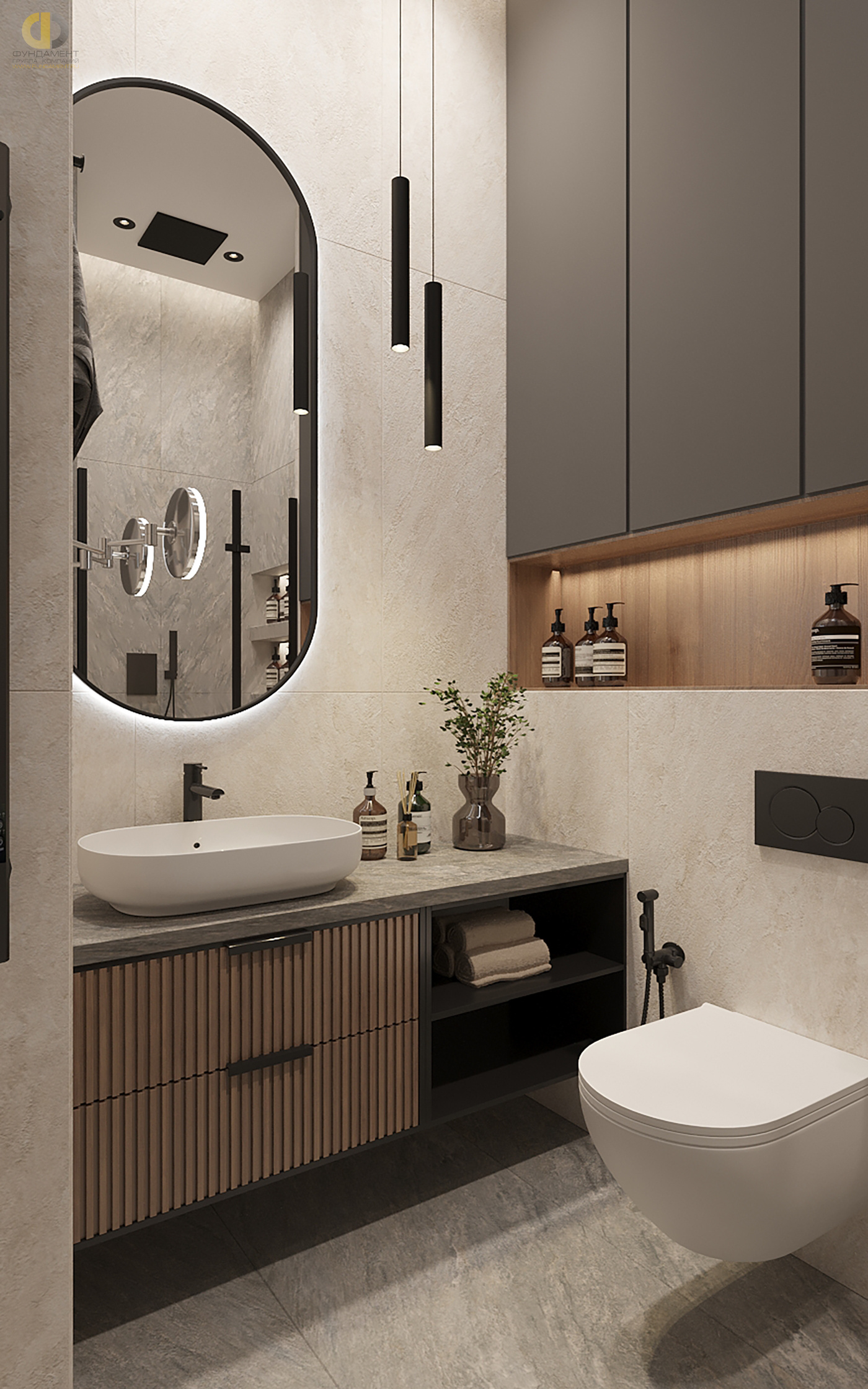 Дизайн ванной в стиле cовременном – фото 112