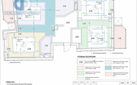 Рабочий чертеж дизайн-проекта трехкомнатной квартиры 119 кв. м. Стр.28