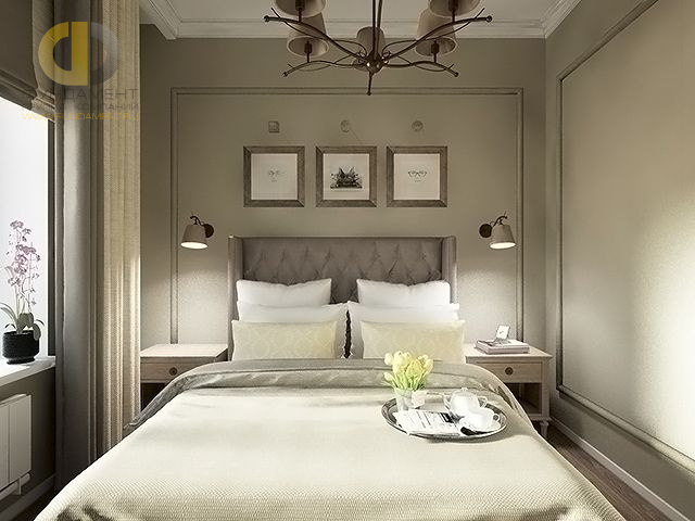 Дизайн спальни в неоклассическом стиле – фото 1919