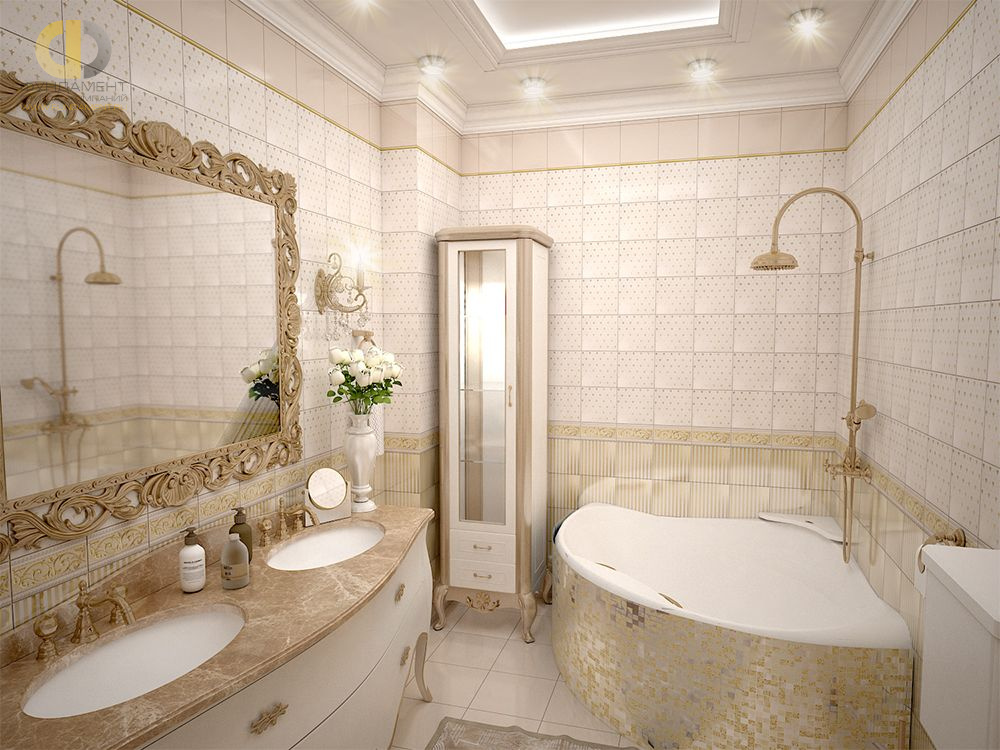 Дизайн ванной в классическом стиле – фото 1721