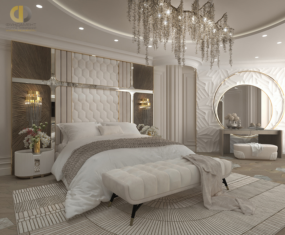 Дизайн спальни в стиле арт-деко – фото 364