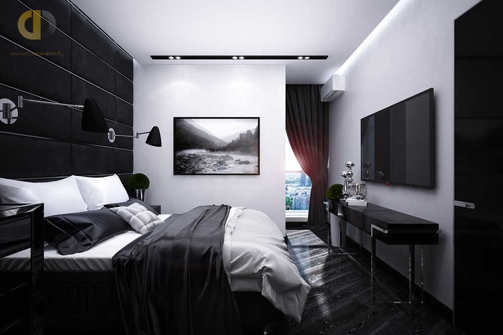 Дизайн спальни в квартире 60 кв.м в современном стиле