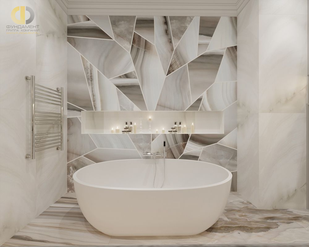 Дизайн интерьера ванной в четырёхкомнатной квартире 134 кв.м в стиле современная классика16