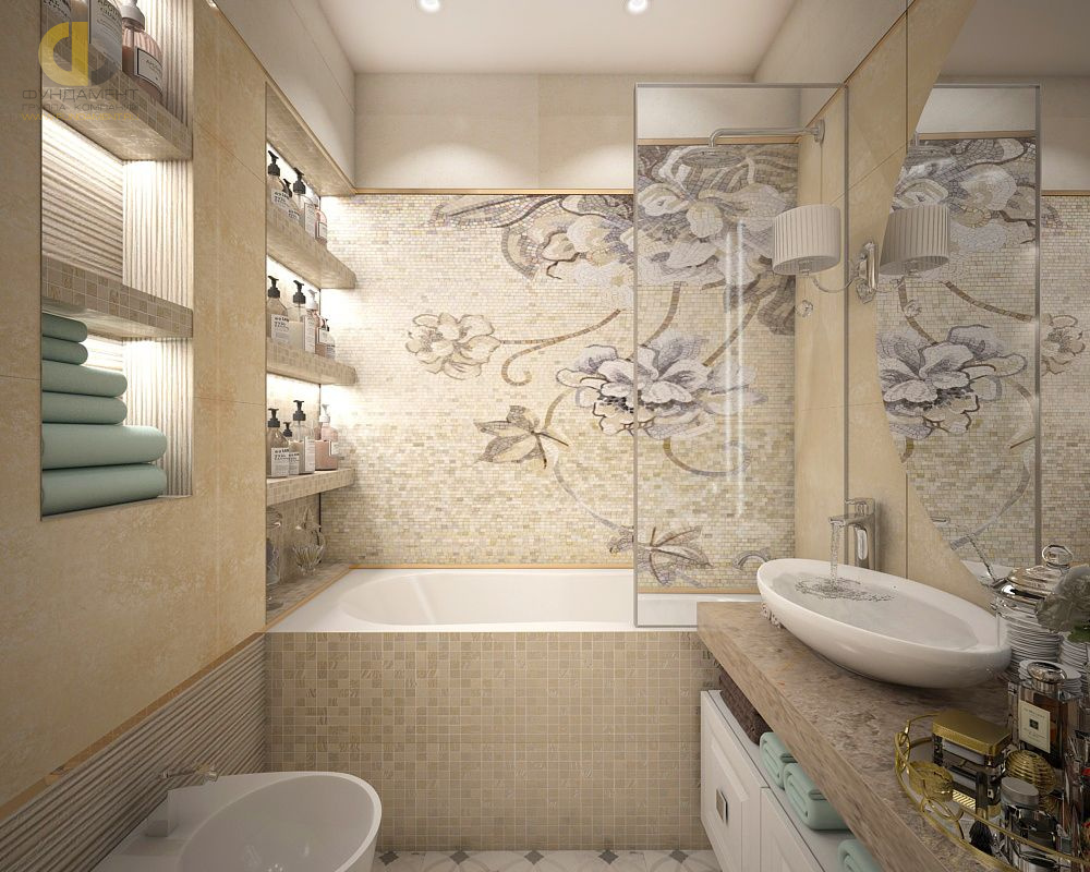 Дизайн интерьера ванной в четырёхкомнатной квартиры 103 кв.м в стиле современная классика23