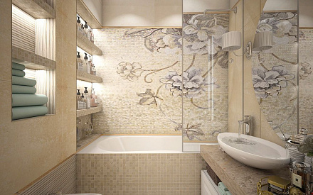 Дизайн интерьера ванной в четырёхкомнатной квартиры 103 кв.м в стиле современная классика23