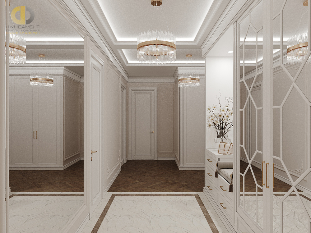 Дизайн коридора в стиле классическом – фото 168