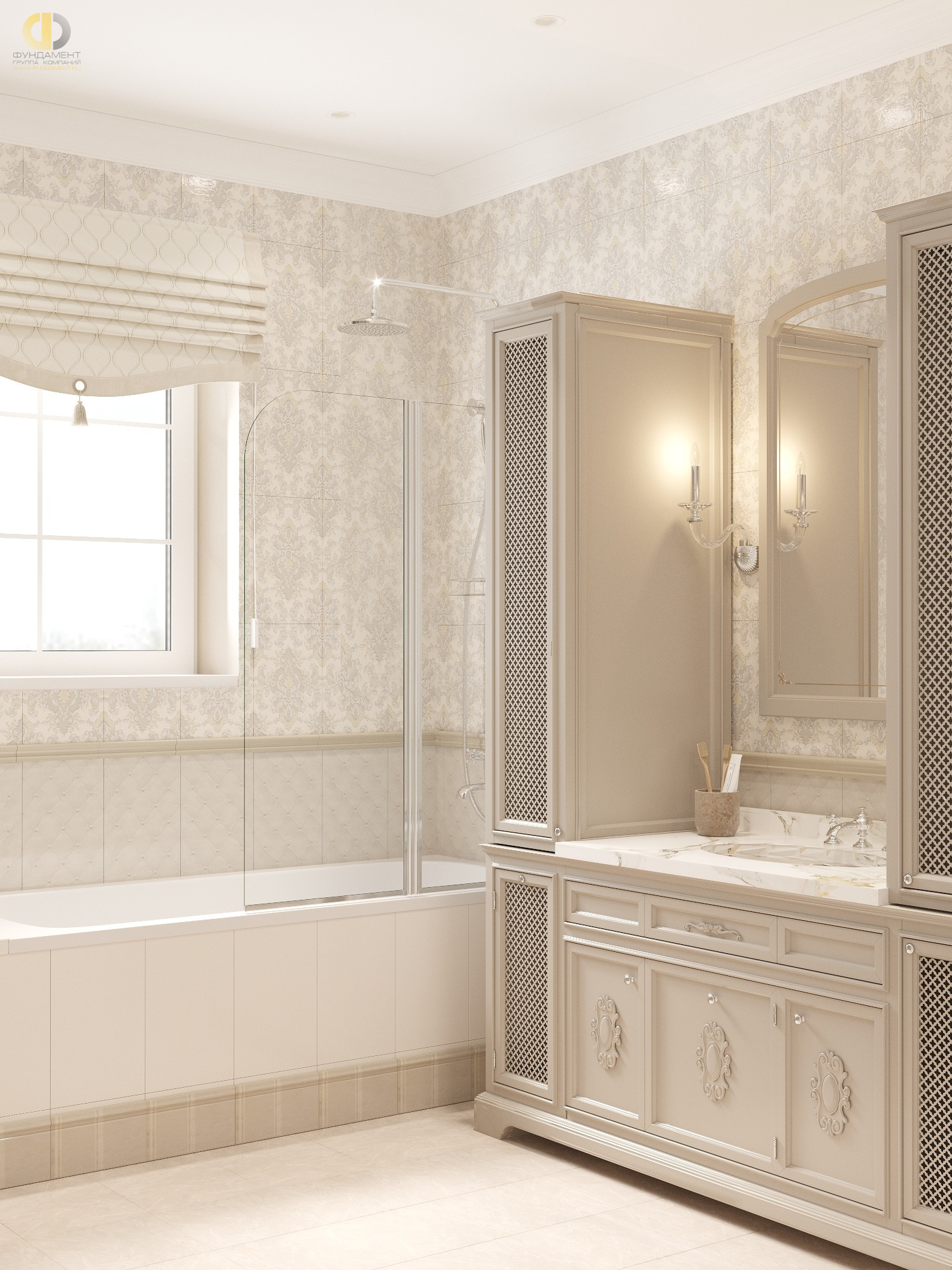 Дизайн ванной в стиле классическом – фото 3