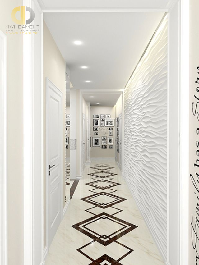 Дизайн коридора в арт-деко стиле – фото 1383