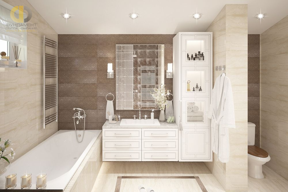 Дизайн ванной в стиле неоклассическом – фото 609
