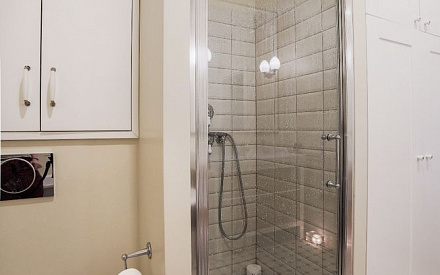 Ремонт под ключ в ванной трехкомнатной квартиры 56 кв.м
