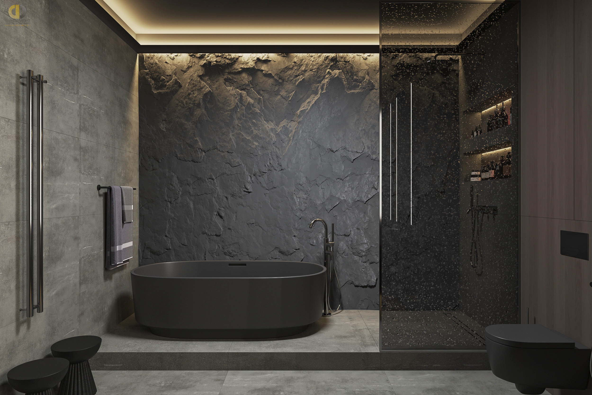 Дизайн ванной в стиле неоклассическом – фото 15