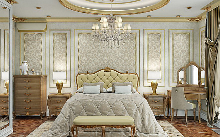 Фото спальни в классическом стиле 1