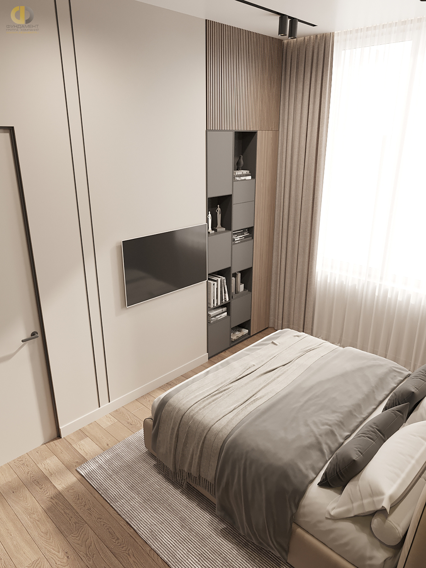Дизайн спальни в стиле cовременном – фото 119