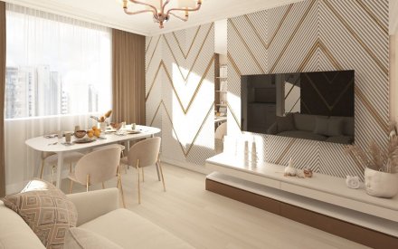 Дизайн маленькой двухкомнатной квартиры в Москве