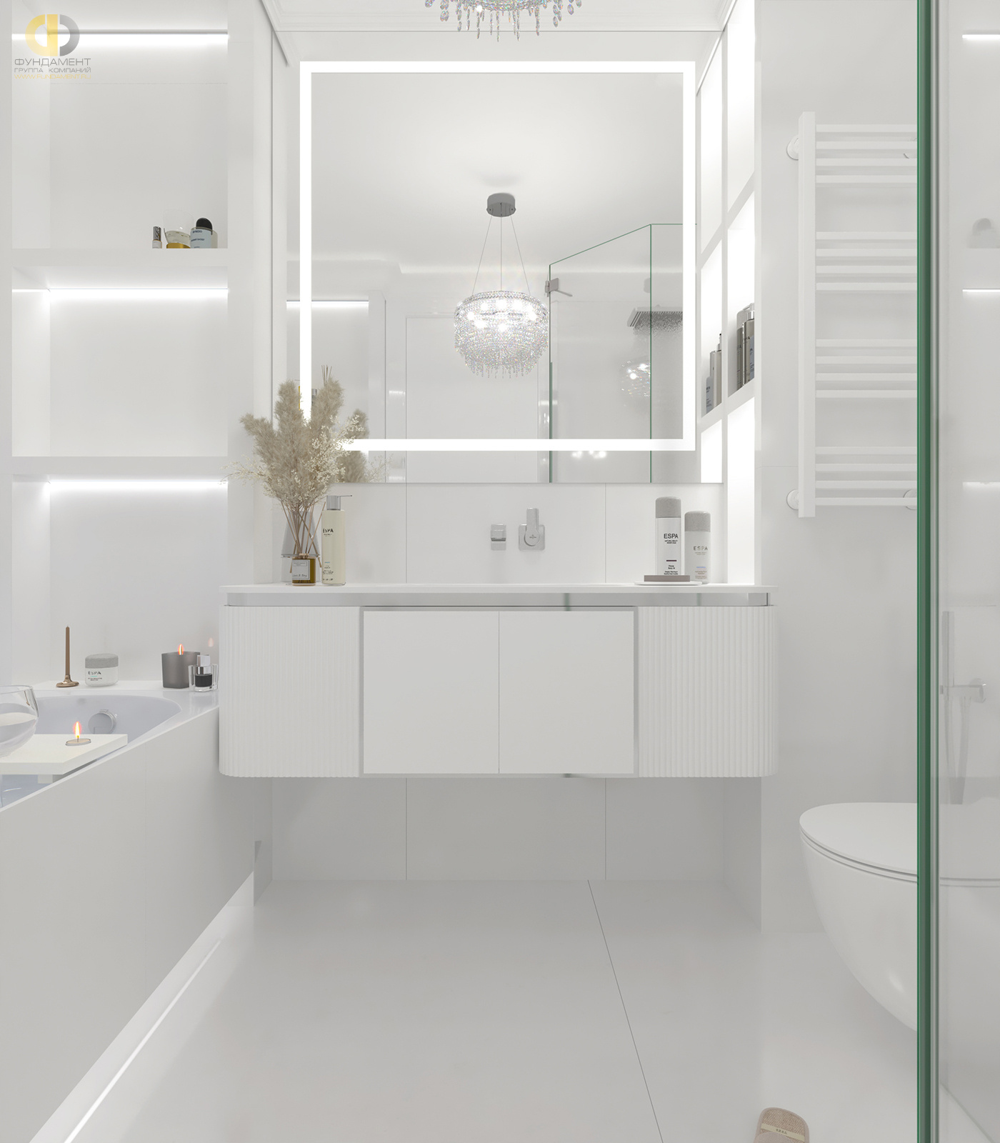 Дизайн ванной в стиле арт-деко – фото 45