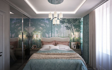 Дизайн интерьера спальни в четырёхкомнатной квартире 113 кв.м в стиле неоклассика9