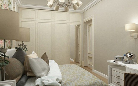 Дизайн спальни в квартире в стиле современная классика