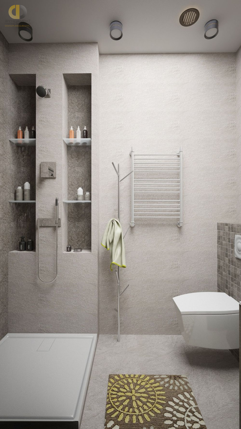 Дизайн ванной в лофт стиле – фото 1727