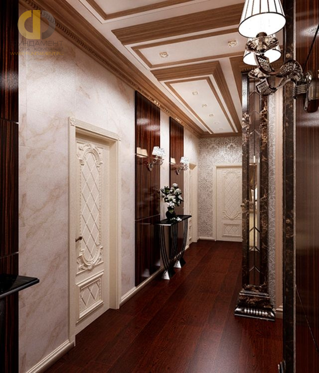 Дизайн коридора в арт-деко стиле – фото 1395