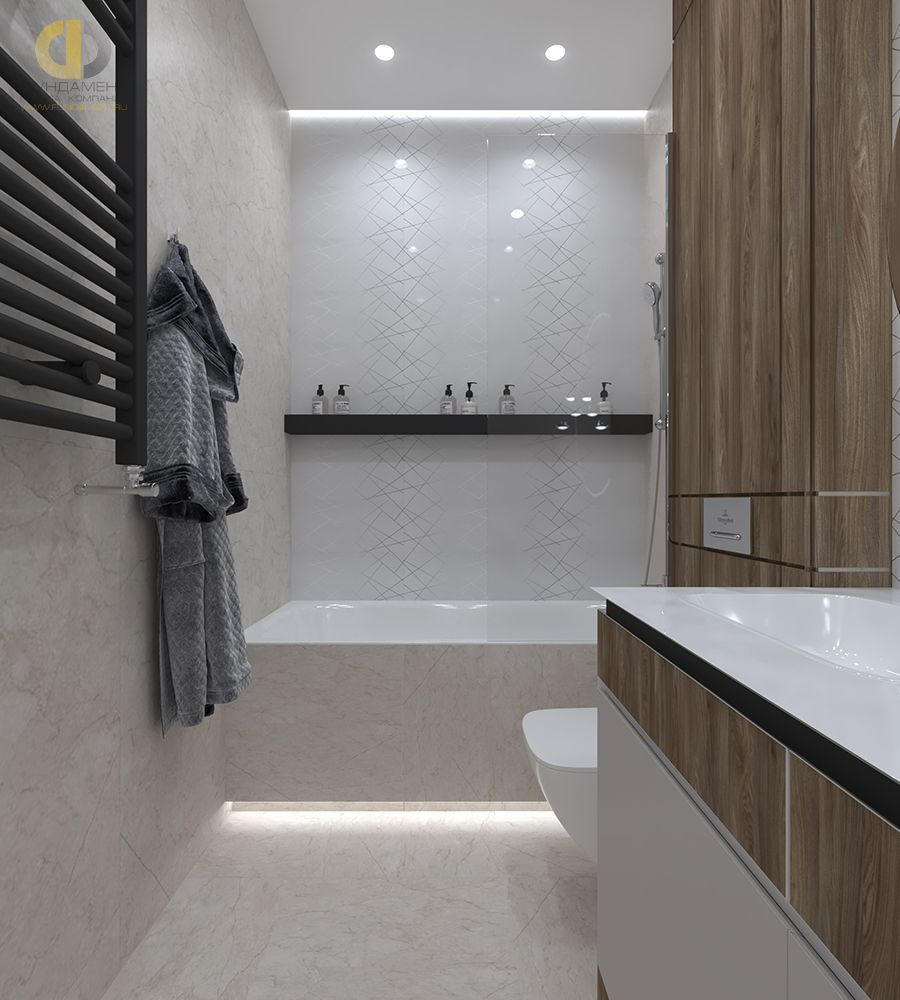Дизайн ванной в стиле cовременном – фото 442