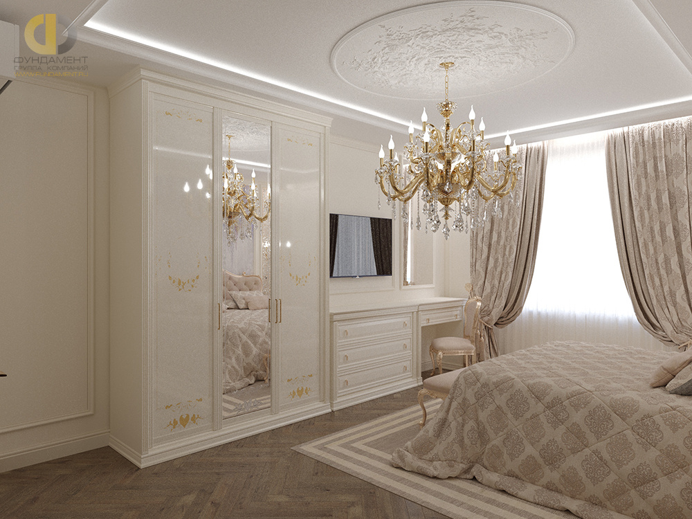 Дизайн спальни в стиле классическом – фото 187