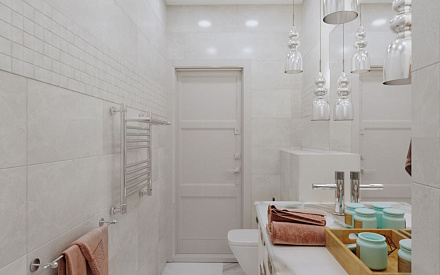 Дизайн интерьера ванной в двухкомнатной квартире 37 кв.м в стиле ар-деко4