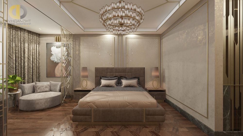 Дизайн спальни в арт-деко стиле