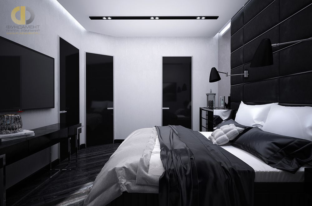 Дизайн спальни в квартире 60 кв.м в современном стиле