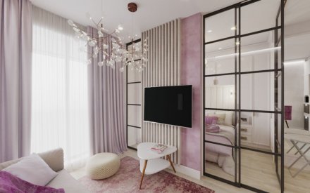 Дизайн маленькой двухкомнатной квартиры в Москве