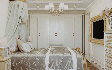 Фото спальни в классическом стиле 17