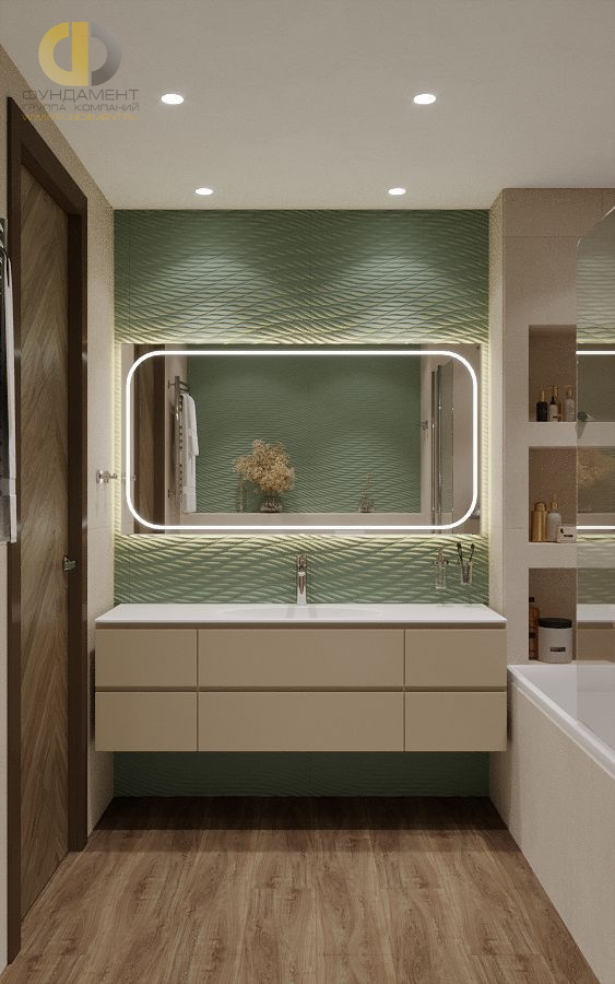 Дизайн ванной в стиле cовременном – фото 362